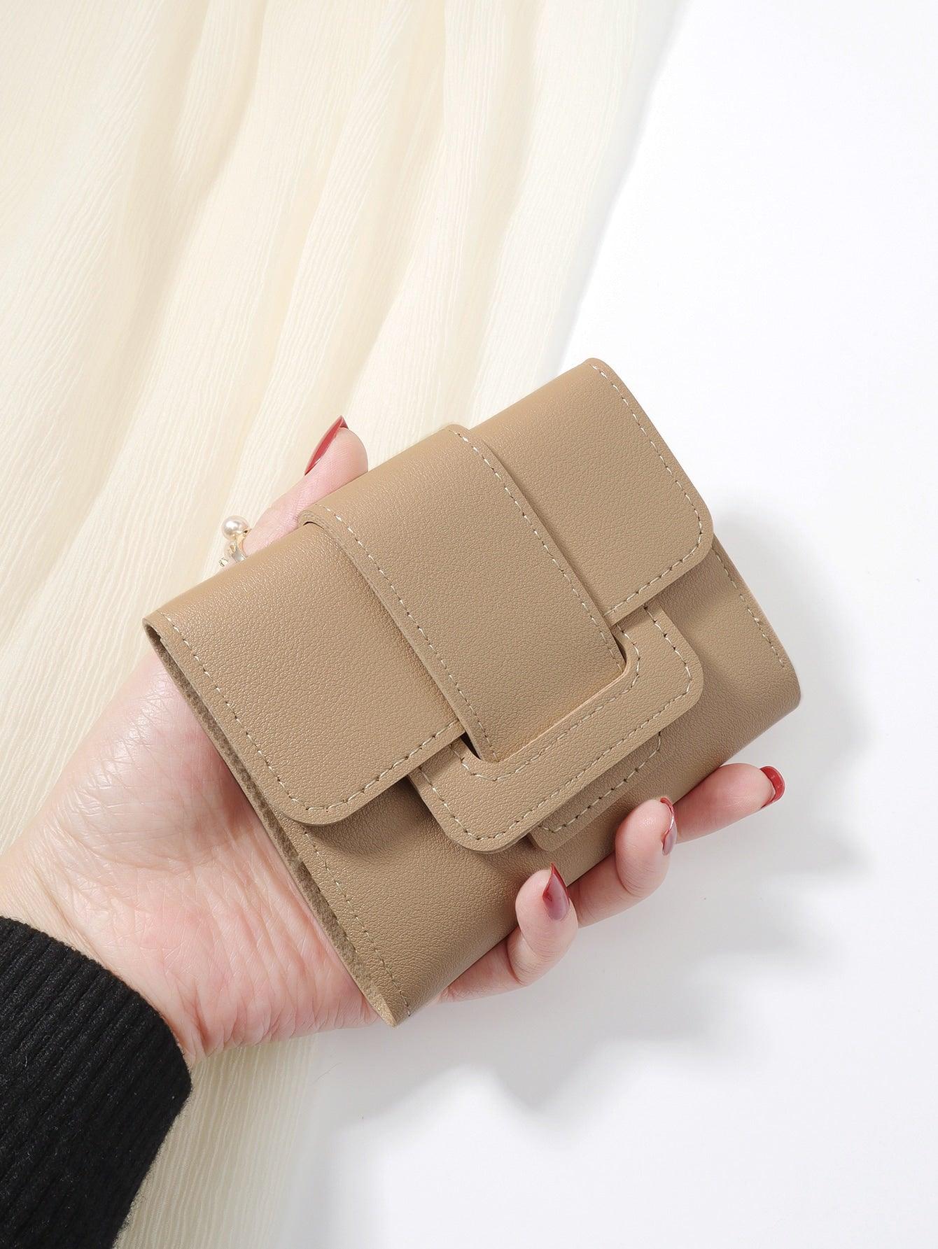 Textured Tri-fold Wallet - Sophistica