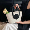 Nature Beige Straw Clutch
