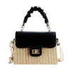 Secret Black Straw Bag