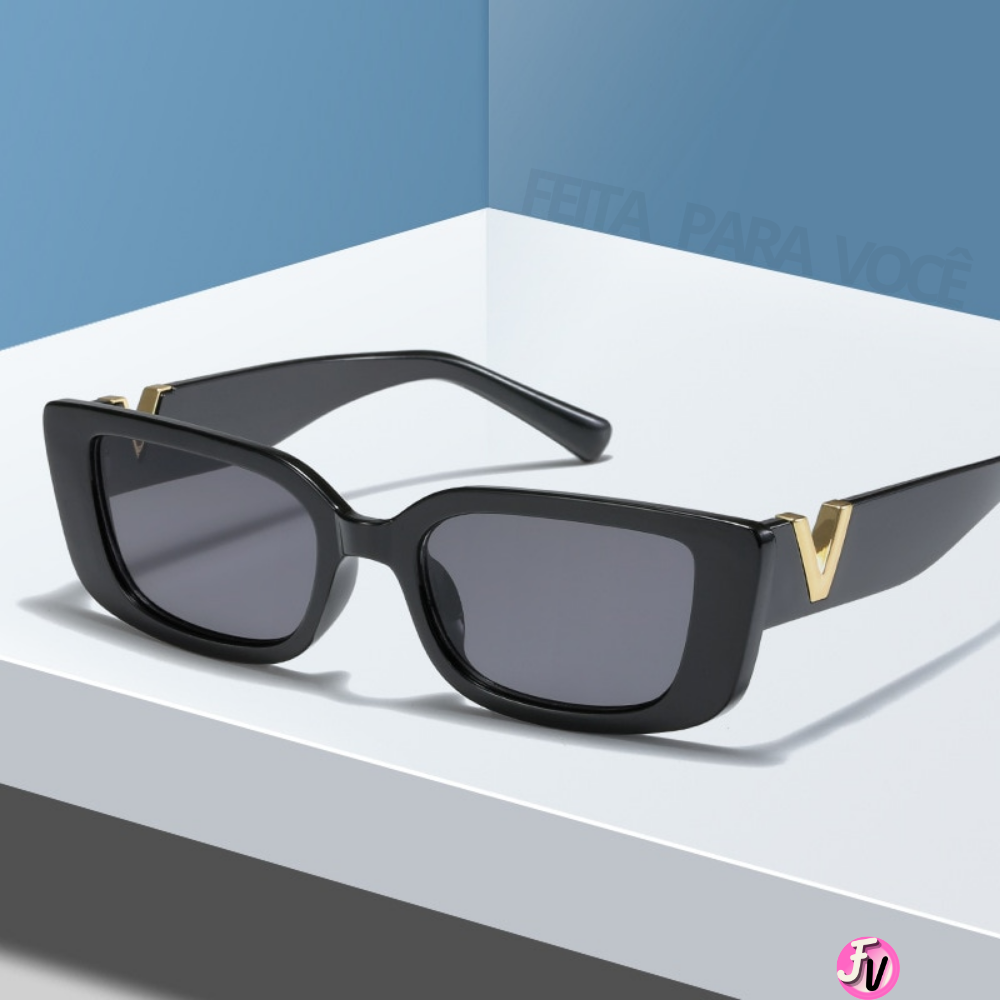 Retro Vintage Rectangular Sunglasses