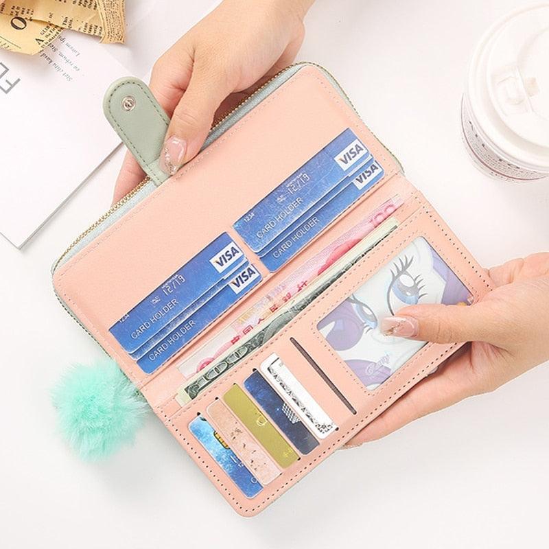 Women’s Long Genuine Leather Wallet – Longy