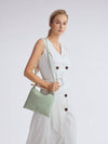 Textured Leather Shoulder Bag - Riviera