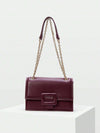 Shoulder Bag with Chain and Buckle - Stella