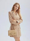 Shoulder Bag with Chain and Buckle - Stella