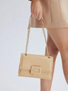 Shoulder Bag with Chain and Buckle - Stella